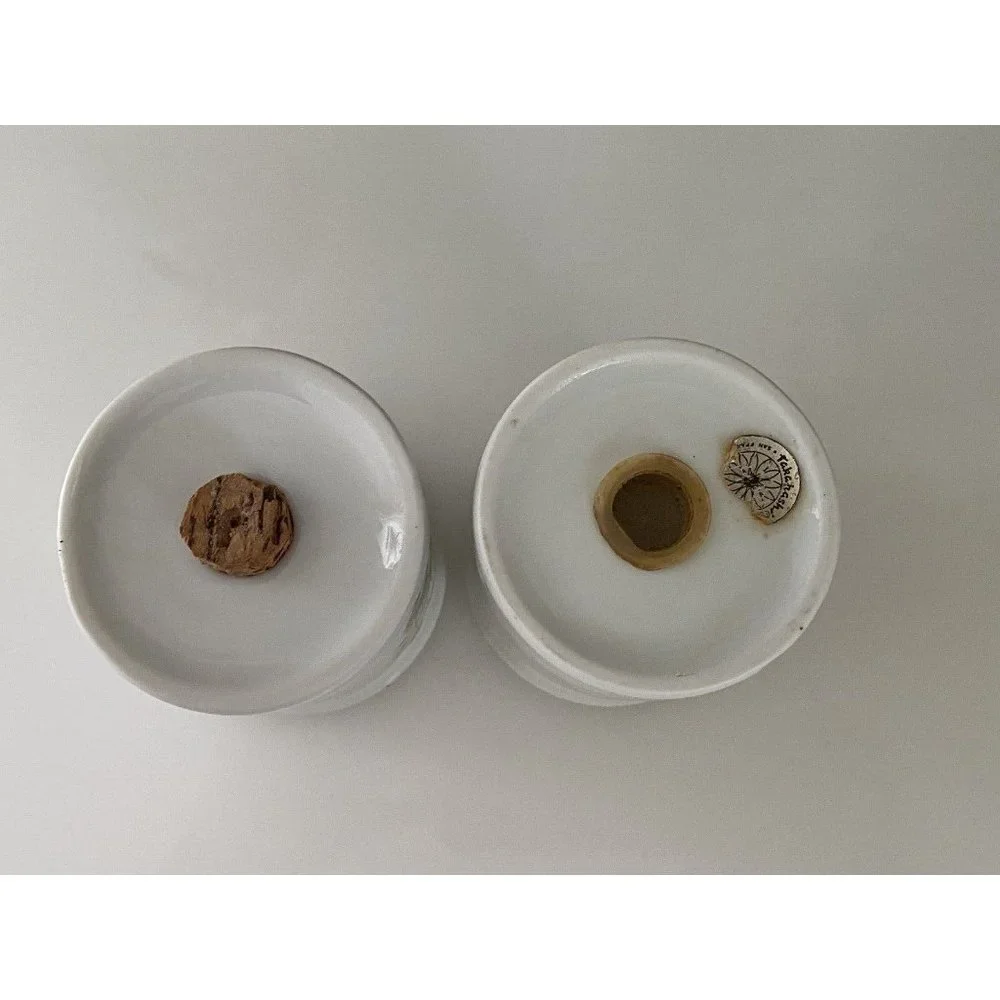 Takashi‎ Ceramic Salt and Pepper Shakers Orange Flowers